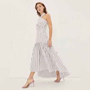 Veronica Beard Radley Striped High Low Dress